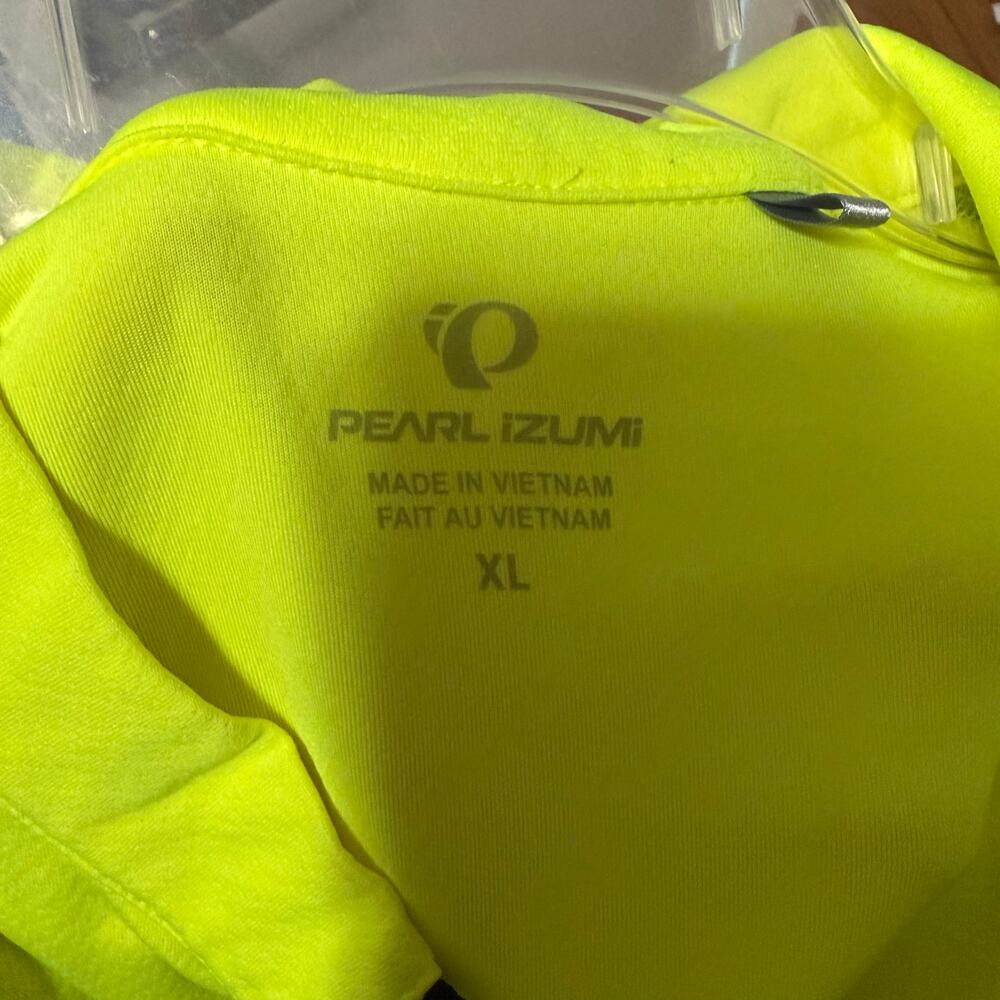 Men’s pearl Izumi bright yellow cycling jersey sz XXL biking activewear reflectv - Picture 3 of 9